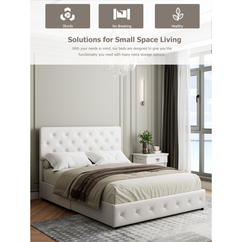 Dunshee upholstered storage platform bed hotsell